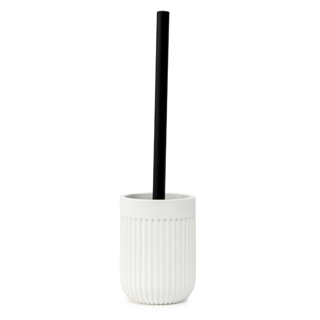 Embrace the latest trends in bathroom styling with the Cult Toilet Brush Holder. Made from poly resin, this 10x35.5cm toilet brush holder in monochromatic matte white enjoys a minimalist design with a ribbed texture finish.| Bliss Gifts & Homewares | Unit 8, 259 Princes Hwy Ulladulla | South Coast NSW | Online Retail Gift & Homeware Shopping | 0427795959, 44541523