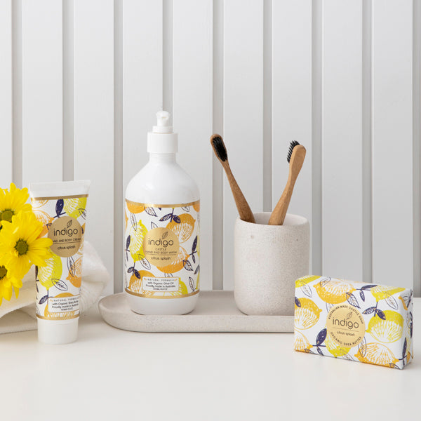 Our beautifully presented Organic Olive Oil Hand &amp; Body Wash in Citrus Splash 500ml is made in Australia with certified organic olive oil. Olive oil is rich in antioxidants &amp; vitamins A, E, K &amp; F.| Bliss Gifts &amp; Homewares | Unit 8, 259 Princes Hwy Ulladulla | South Coast NSW | Online Retail Gift &amp; Homeware Shopping | 0427795959, 44541523