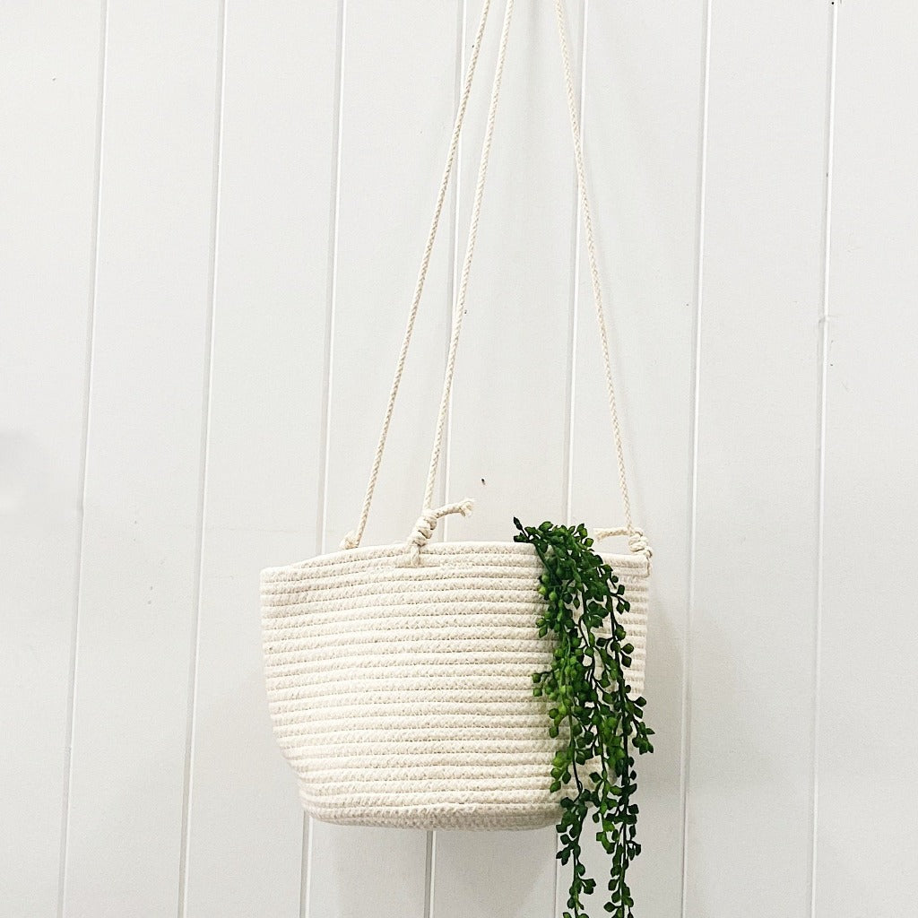 With its minimal, timeless design this coastal rope plant hanger will add a modern touch and intricate textures to your space. 80cm.| Bliss Gifts &amp; Homewares | Unit 8, 259 Princes Hwy Ulladulla | South Coast NSW | Online Retail Gift &amp; Homeware Shopping | 0427795959, 44541523