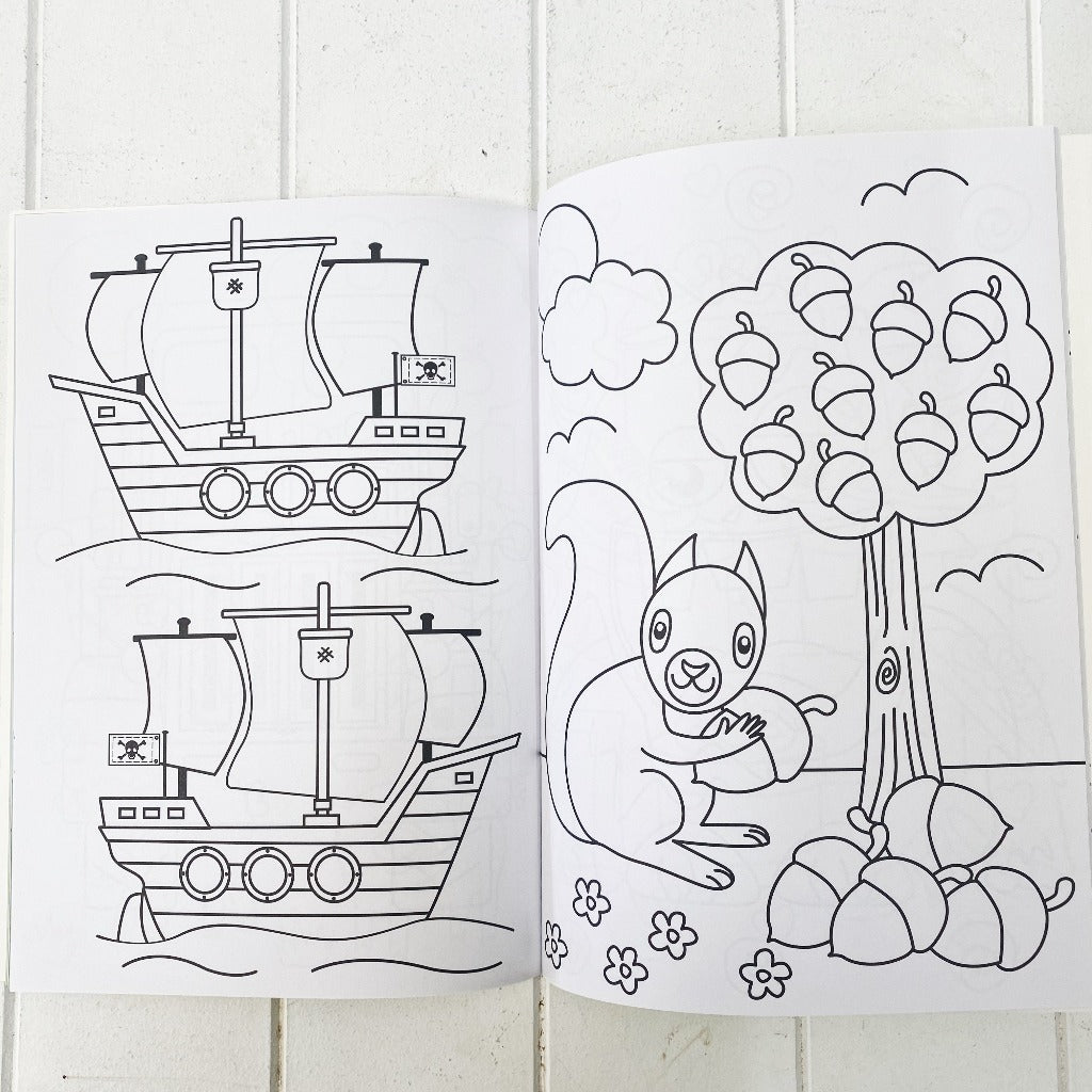 Keep the kids entertained with our fun and bright Copy &amp; Colour Activity Book. Large book, with bright, colourful pictures repeated as simple outlines for young children to copy the colours. 48 pages. AGES: 3+.| Bliss Gifts &amp; Homewares | Unit 8, 259 Princes Hwy Ulladulla | South Coast NSW | Online Retail Gift &amp; Homeware Shopping | 0427795959, 44541523