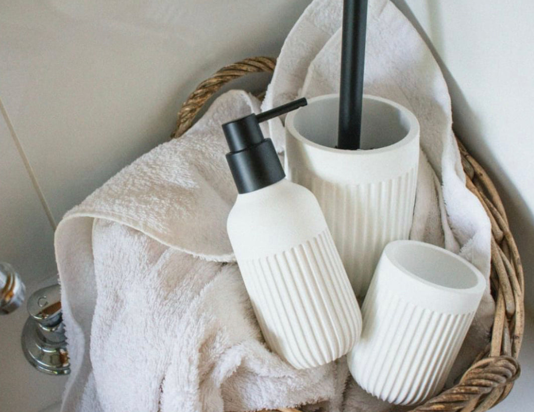 Embrace the latest trends in bathroom styling with the Cult Toilet Brush Holder. Made from poly resin, this 10x35.5cm toilet brush holder in monochromatic matte white enjoys a minimalist design with a ribbed texture finish.| Bliss Gifts &amp; Homewares | Unit 8, 259 Princes Hwy Ulladulla | South Coast NSW | Online Retail Gift &amp; Homeware Shopping | 0427795959, 44541523