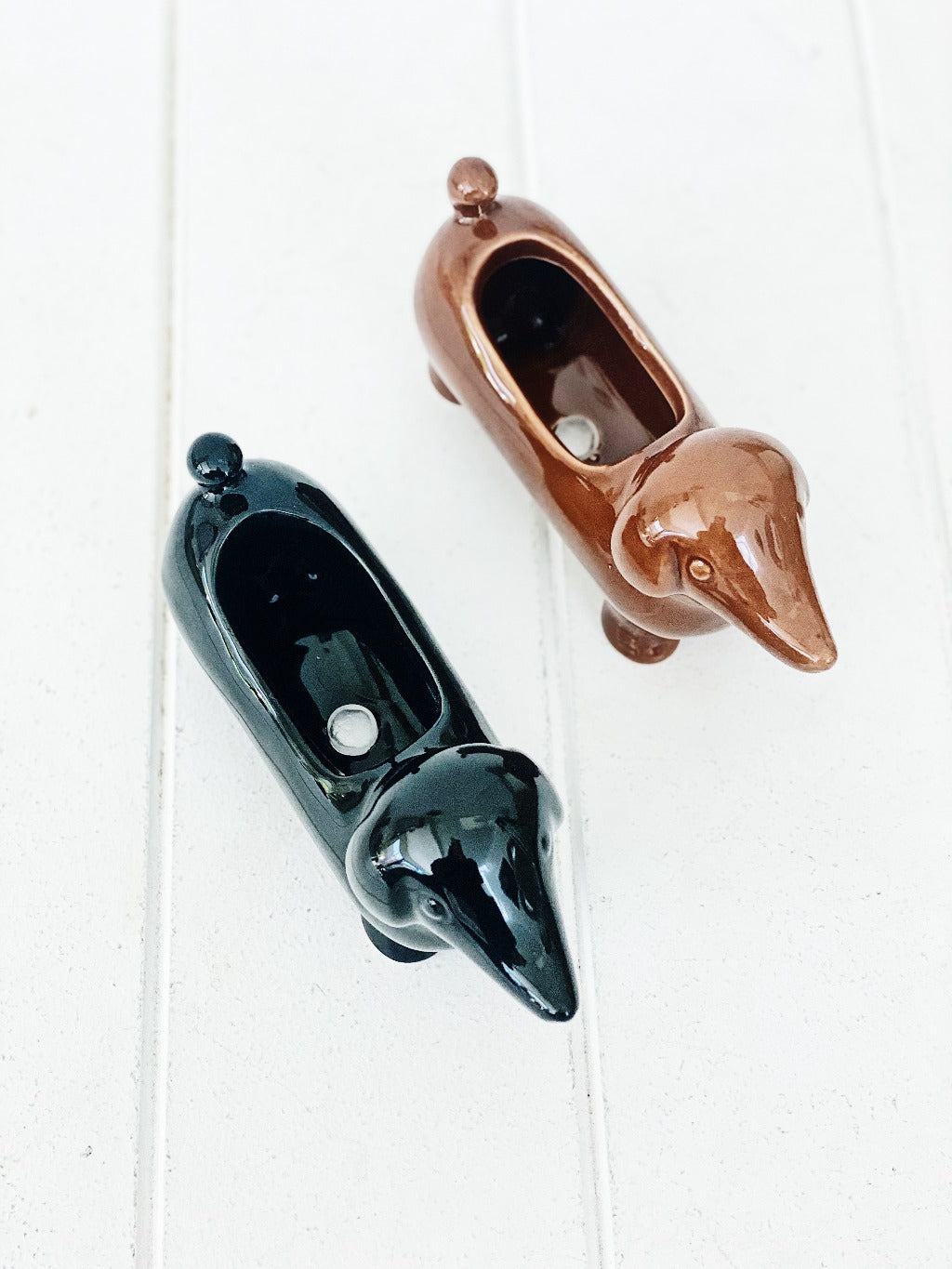 Small Dog Planter Pot | Dachshund Decor | Australia