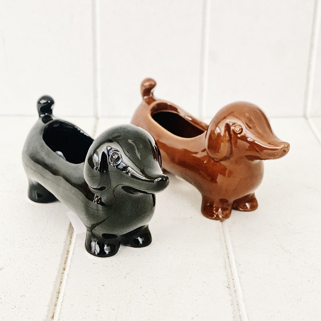 Liven up your home with our fun Dachshund Puppy Pot. Perfect for your favourite windowsill flower, or would make a fun and quirky way to store things. 16 x 5 x 8cm. BLISS Gifts &amp; Homewares - Online &amp; In-store. AfterPay now available | Bliss Gifts &amp; Homewares - Unit 8, 259 Princes Hwy Ulladulla - 0427795959, 44541523