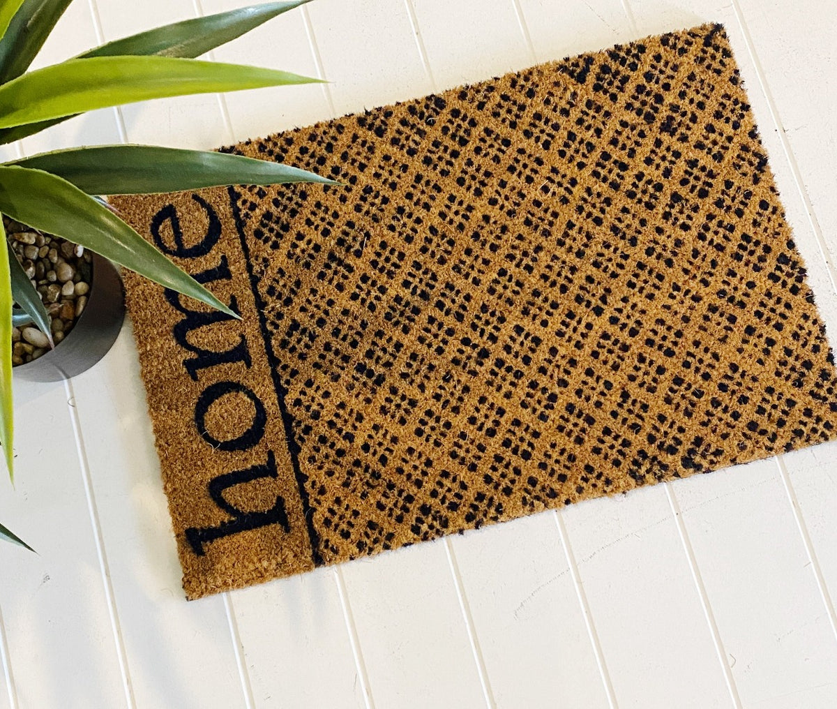 Our new Decorative Home Door Mat is the perfect way to create a welcoming feel to your home before your guests even step foot inside - 90 x 45cm - Natural background with black text - Made from Natural coir fibres - PVC backing | Bliss Gifts &amp; Homewares | Unit 8, 259 Princes Hwy Ulladulla | South Coast NSW | Online Retail Gift &amp; Homeware Shopping | 0427795959, 44541523