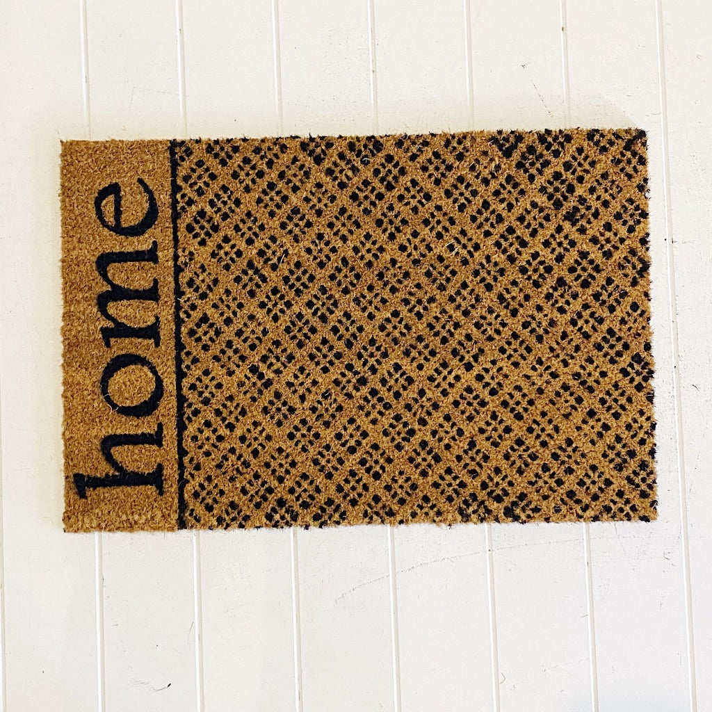 Our new Decorative Home Door Mat is the perfect way to create a welcoming feel to your home before your guests even step foot inside - 90 x 45cm - Natural background with black text - Made from Natural coir fibres - PVC backing | Bliss Gifts &amp; Homewares | Unit 8, 259 Princes Hwy Ulladulla | South Coast NSW | Online Retail Gift &amp; Homeware Shopping | 0427795959, 44541523