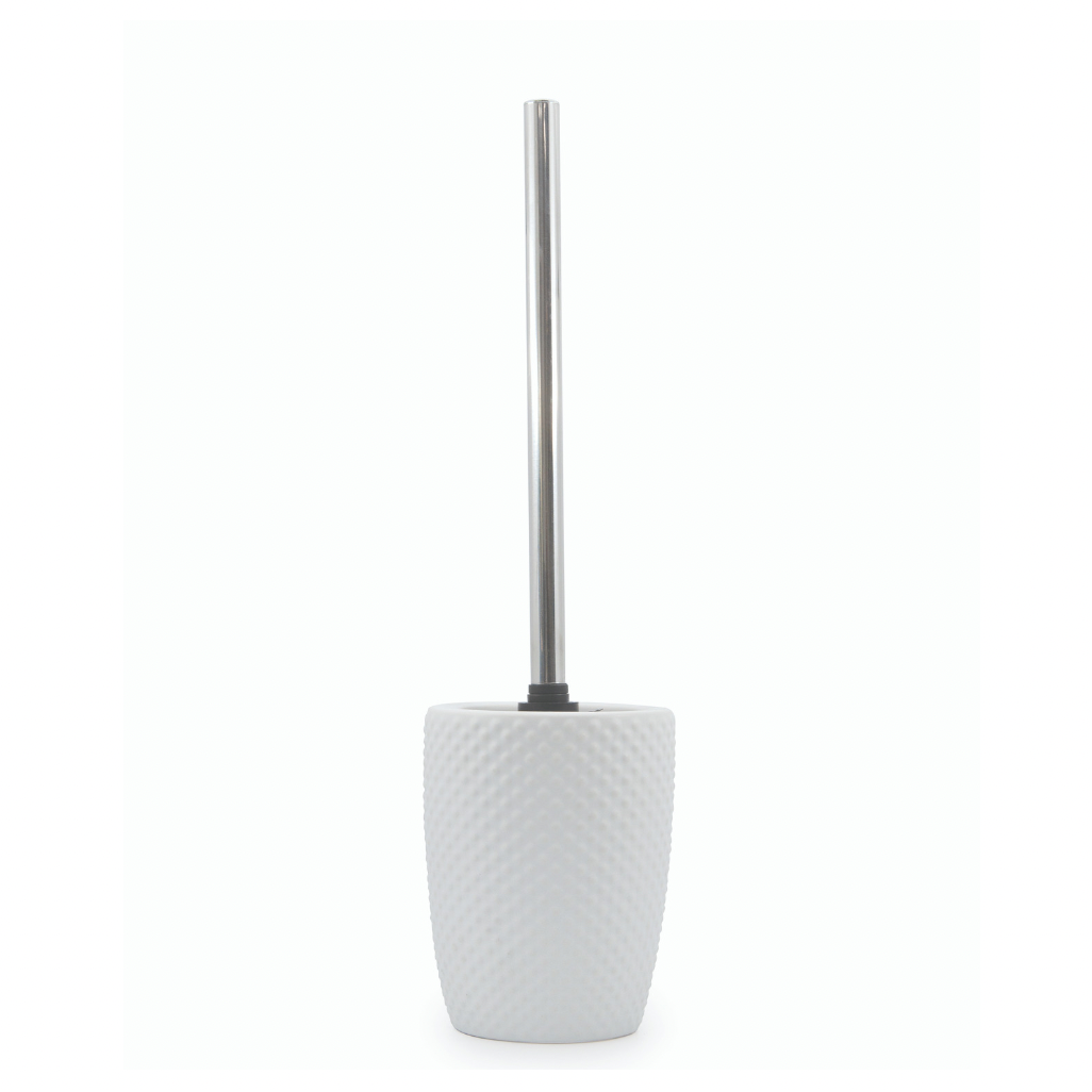 Update your bathroom with a great new classic with EMBOSS by Salt&amp;Pepper. This 11x39.5cm toilet brush &amp; holder from the SUDS bathroom collection is made from a highly durable ceramic, and features a spotted embossed textured finish| Bliss Gifts &amp; Homewares | Unit 8, 259 Princes Hwy Ulladulla | South Coast NSW | Online Retail Gift &amp; Homeware Shopping | 0427795959, 44541523