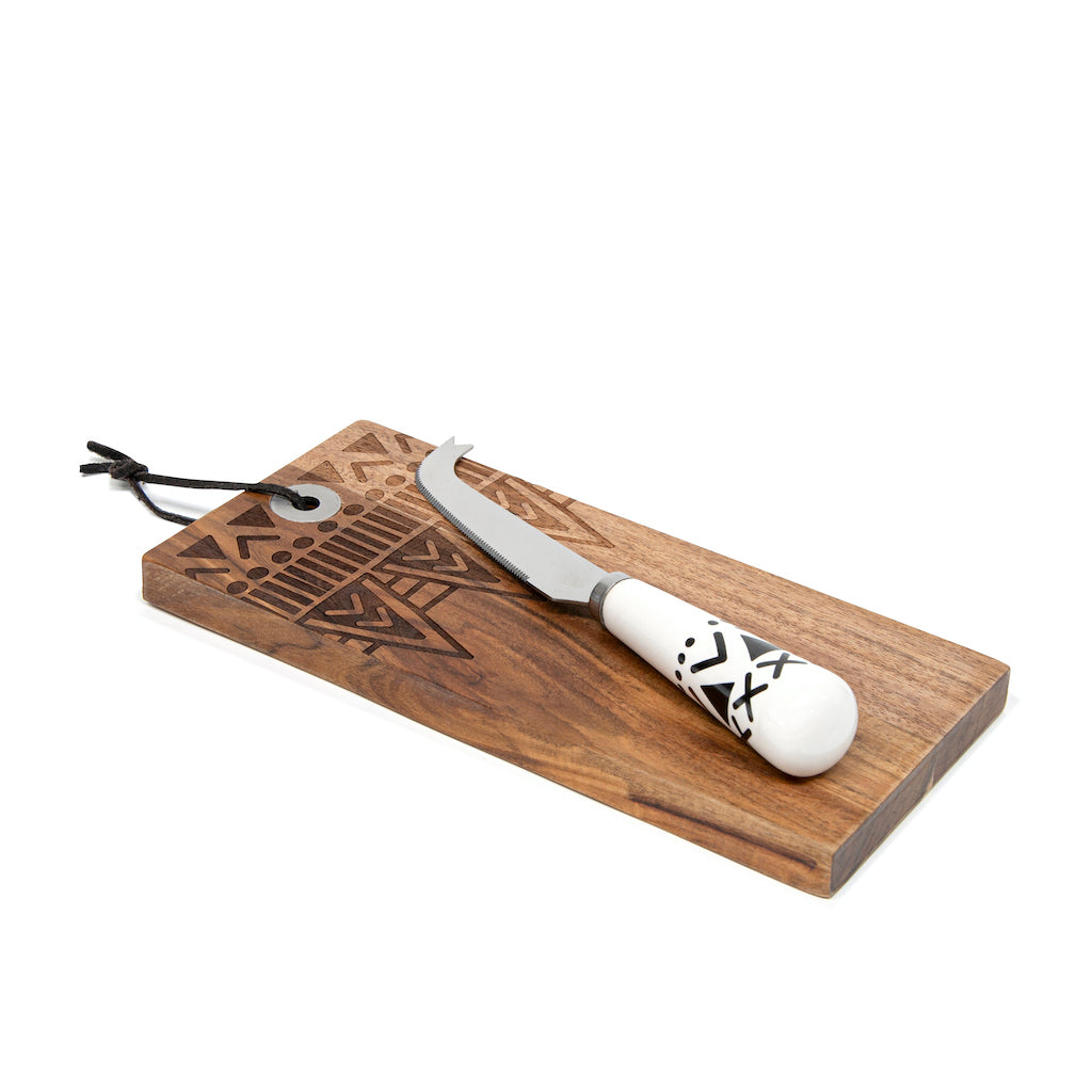 S&P | EMPIRE Cheese Board & Knife Set | set of 2 | 22x10cm EMPIRE board| Bliss Gifts & Homewares | Unit 8, 259 Princes Hwy Ulladulla | South Coast NSW | Online Retail Gift & Homeware Shopping | 0427795959, 44541523