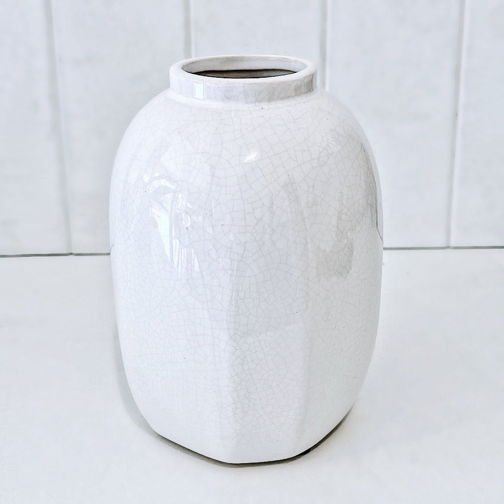 For a beautiful contemporary feel, our Edie Ceramic White Vase will do just that. With its natural colours and textures, it&#39;s perfect for your indoor living space. Perfect decorative piece for your home decor or use as a vase.14x19cmH. | Bliss Gifts &amp; Homewares | Unit 8, 259 Princes Hwy Ulladulla | South Coast NSW | Online Retail Gift &amp; Homeware Shopping | 0427795959, 44541523.