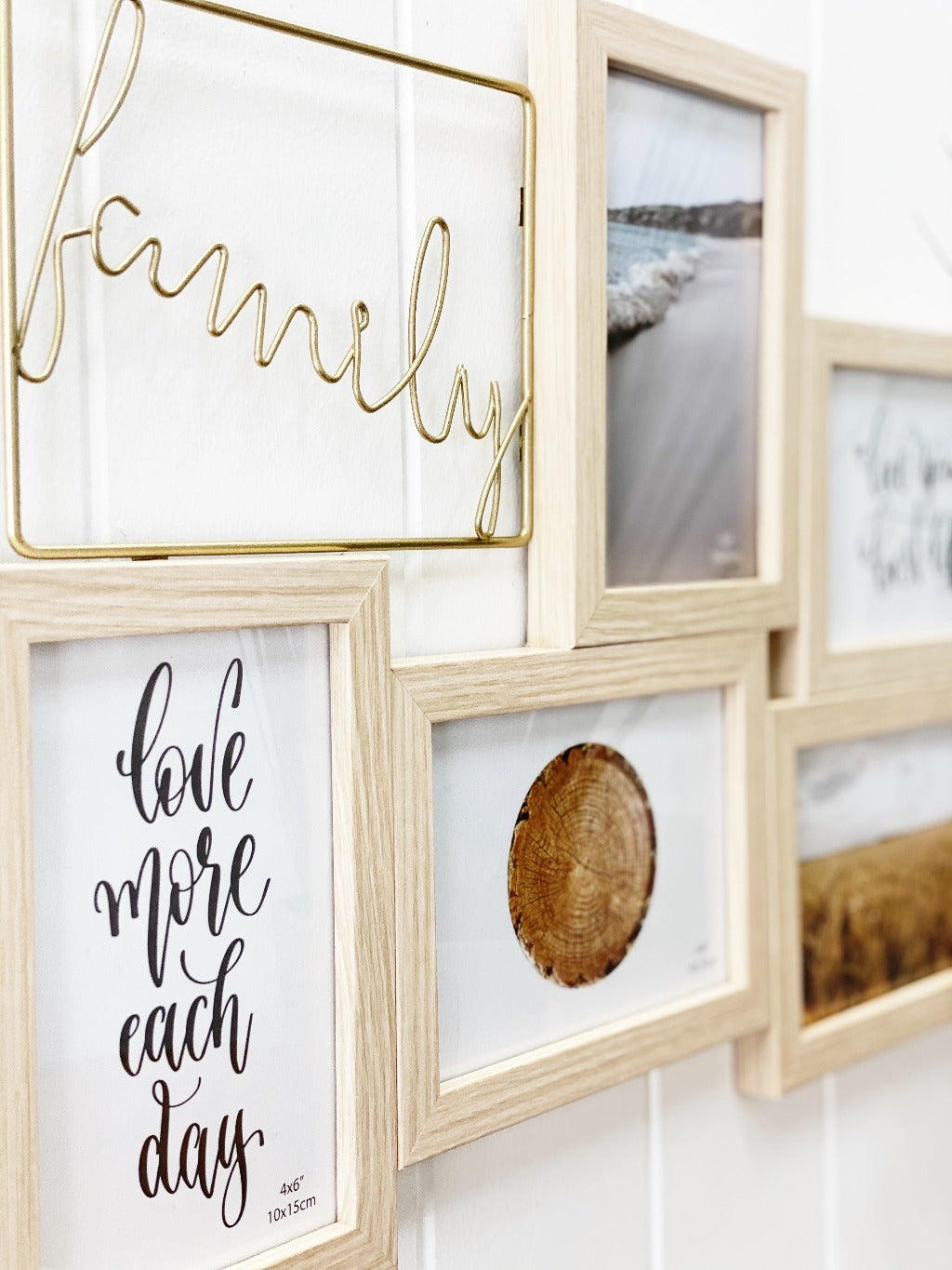If a picture is worth a thousand words, then the meaning of this Family Hanging Photo Frame is abundantly clear! This frame combines the word "Family" in metal in between your chosen images, the perfect way to show off the ones you love. Entire frame:30x46x1.5cm.| Bliss Gifts & Homewares | Unit 8, 259 Princes Hwy Ulladulla | South Coast NSW | Online Retail Gift & Homeware Shopping | 0427795959, 44541523