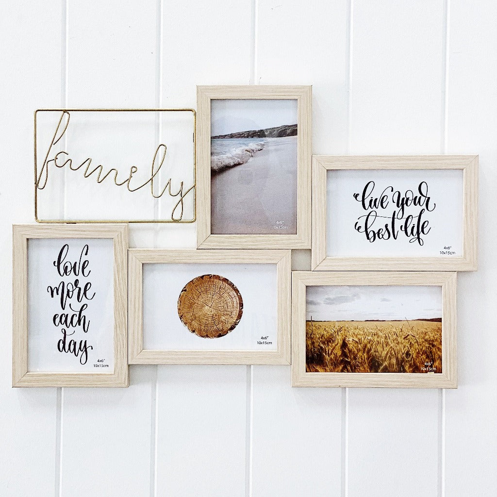 If a picture is worth a thousand words, then the meaning of this Family Hanging Photo Frame is abundantly clear! This frame combines the word "Family" in metal in between your chosen images, the perfect way to show off the ones you love. Entire frame:30x46x1.5cm.| Bliss Gifts & Homewares | Unit 8, 259 Princes Hwy Ulladulla | South Coast NSW | Online Retail Gift & Homeware Shopping | 0427795959, 44541523