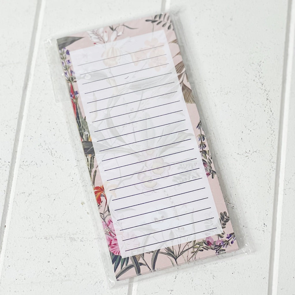 These gorgeous Floral Luxe Magnetic Note Pads are a perfect gift for your loved ones or for yourself. The magnetic backing allows you to magnet on surfaces such as our fridge for easy visibility for reminders and shopping lists.| Bliss Gifts &amp; Homewares | Unit 8, 259 Princes Hwy Ulladulla | South Coast NSW | Online Retail Gift &amp; Homeware Shopping | 0427795959, 44541523