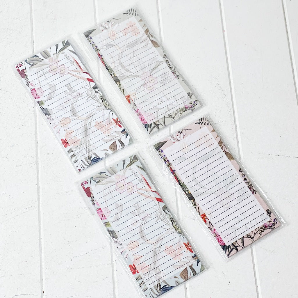 These gorgeous Floral Luxe Magnetic Note Pads are a perfect gift for your loved ones or for yourself. The magnetic backing allows you to magnet on surfaces such as our fridge for easy visibility for reminders and shopping lists.| Bliss Gifts & Homewares | Unit 8, 259 Princes Hwy Ulladulla | South Coast NSW | Online Retail Gift & Homeware Shopping | 0427795959, 44541523