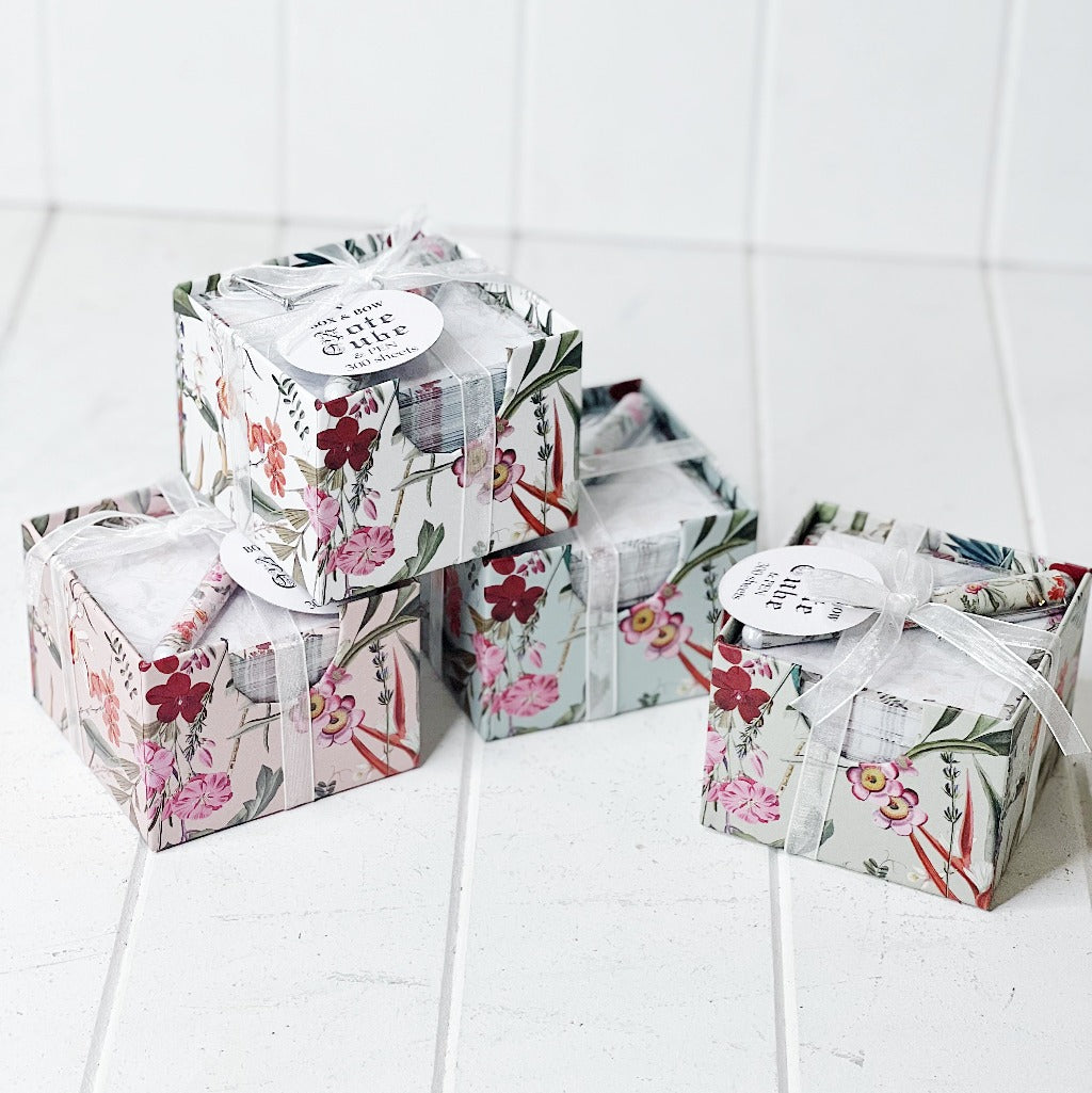 These gorgeous Floral Luxe Note Block with Pen are a perfect gift for your loved ones or for yourself. The perfect size to fit on your office desk or kitchen bench and the block comes in a container to keep it neat and tidy with a matching pen.| Bliss Gifts & Homewares | Unit 8, 259 Princes Hwy Ulladulla | South Coast NSW | Online Retail Gift & Homeware Shopping | 0427795959, 44541523