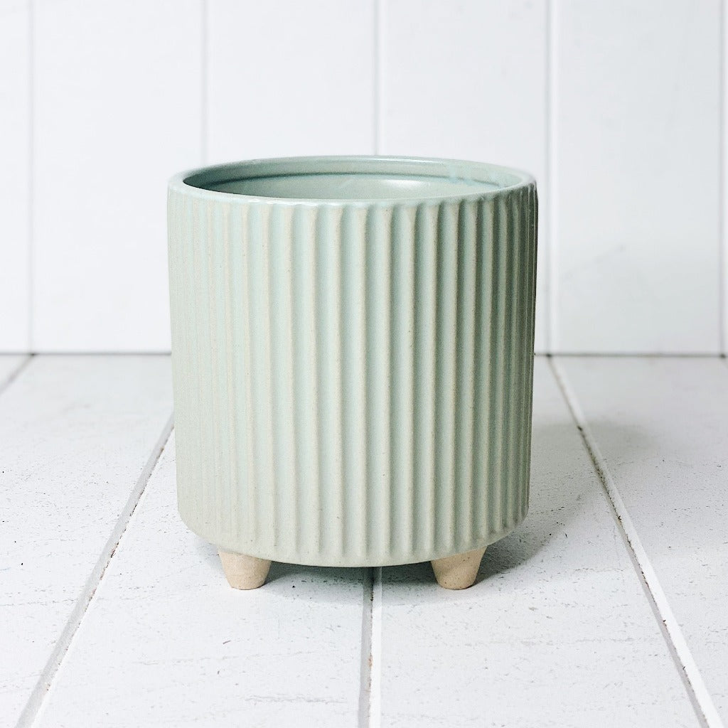 Fraser Ceramic Pot with Feet | Unique Planter Australia