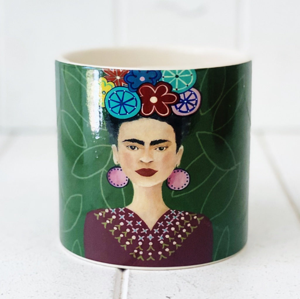 frida plant pot Frida Kahlo Ceramic Pots | Vibrant 10cm Mexican Style Planter