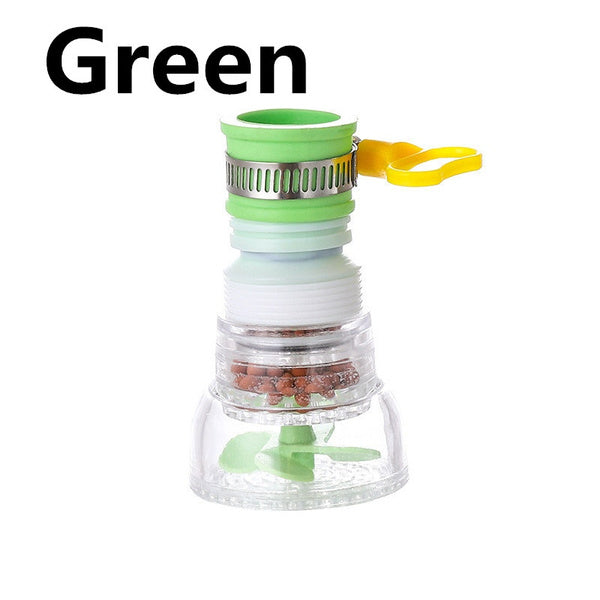 Kitchen Sink Rotatable Filter Sprayer Head Anti Splash Tap Booster Shower Rotatable Drainer Extensible Filter Durable Faucet