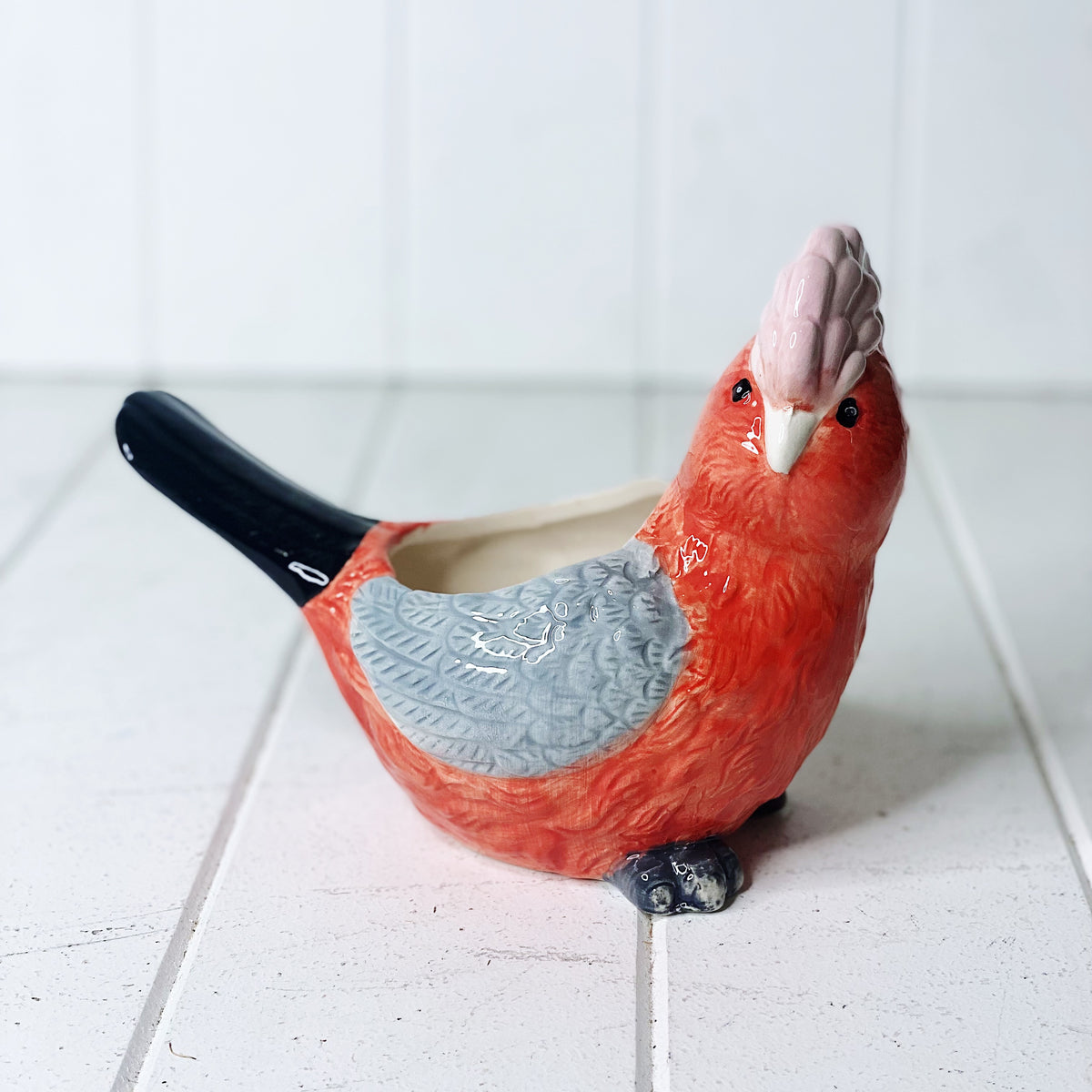Add some fun to your garden with our Glenda Galah Ceramic Pot. This gorgeous pot is fun, colourful and a great addition to any home or garden. Features: 19.8x10x14.5cm.| Bliss Gifts &amp; Homewares | Unit 8, 259 Princes Hwy Ulladulla | South Coast NSW | Online Retail Gift &amp; Homeware Shopping | 0427795959, 44541523