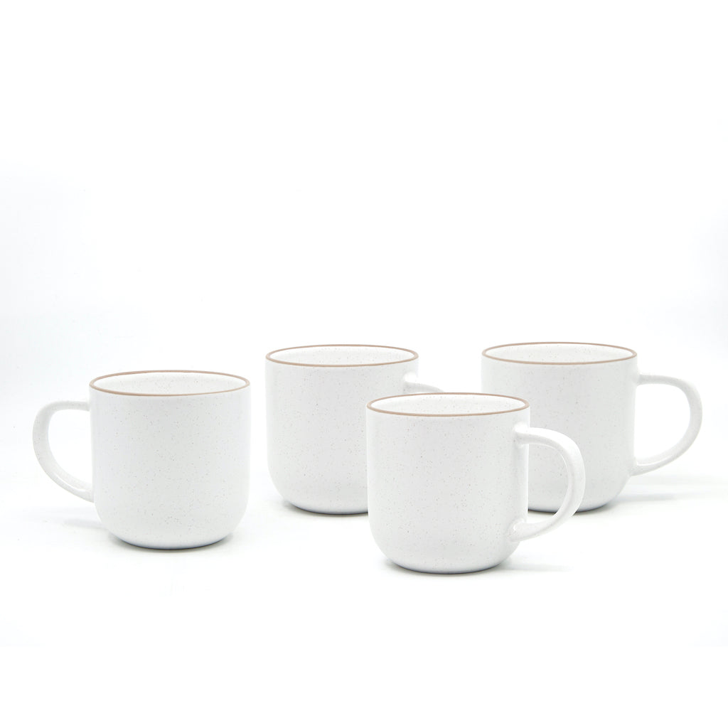Ideal for everyday use is Salt&amp;Pepper&#39;s four-piece HANA mug set in white. Each mug has a simple yet modern shape with a slight speckle tone throughout and is finished with a natural-coloured rim.| Bliss Gifts &amp; Homewares | Unit 8, 259 Princes Hwy Ulladulla | South Coast NSW | Online Retail Gift &amp; Homeware Shopping | 0427795959, 44541523