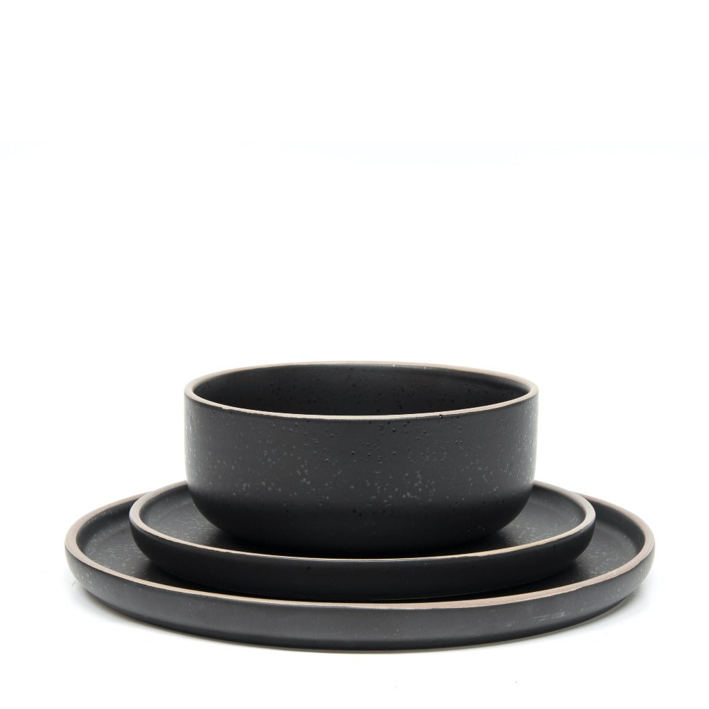 Ideal for everyday dining is Salt&amp;Pepper&#39;s 12 piece HANA dinner set in black, offers a simple yet modern shape with a slight speckle tone throughout and is finished with a natural-coloured rim. Shop online. AfterPay available. Australia wide Shipping | Bliss Gifts &amp; Homewares - Unit 8, 259 Princes Hwy Ulladulla - 0427795959, 44541523 