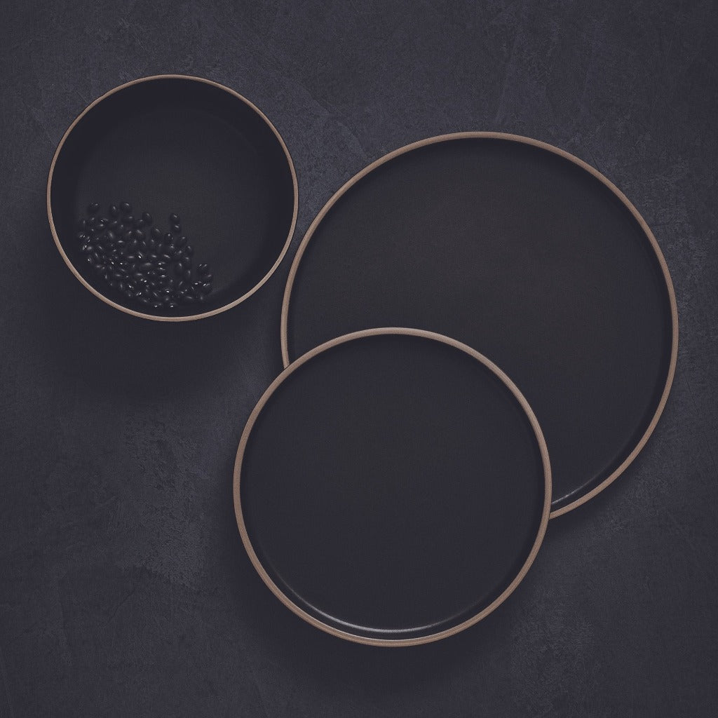 Ideal for everyday dining is Salt&amp;Pepper&#39;s 12 piece HANA dinner set in black, offers a simple yet modern shape with a slight speckle tone throughout and is finished with a natural-coloured rim. Shop online. AfterPay available. Australia wide Shipping | Bliss Gifts &amp; Homewares - Unit 8, 259 Princes Hwy Ulladulla - 0427795959, 44541523