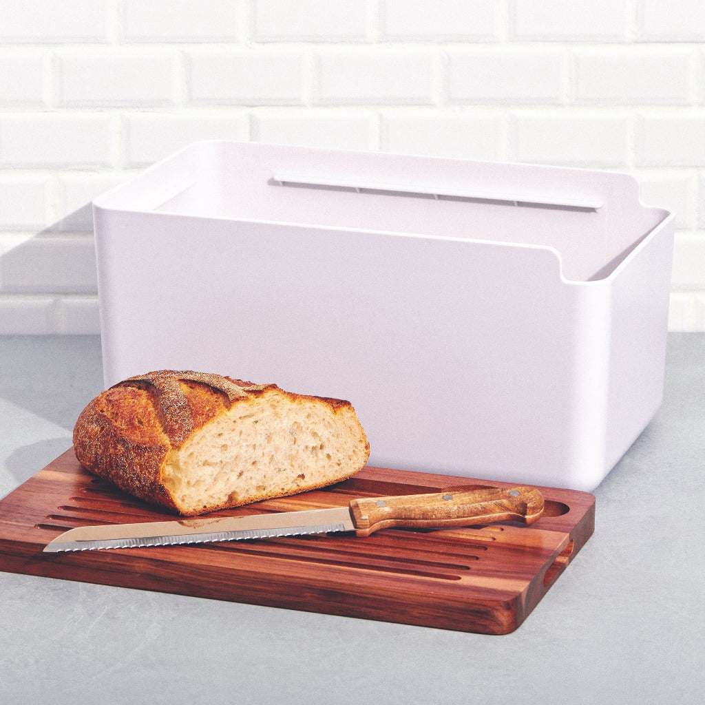 Salt&amp;Pepper&#39;s HUDSON Bread Bin with Wooden Cutting Board is the result of a beautiful combination of acacia wood and a sleek white stainless steel base - Includes bread bin, chopping board and bread knife | Shop online or in-store | AfterPay available | Australia wide Shipping | Unit 8, 259 Princes Hwy Ulladulla | South Coast NSW | 0427795959, 44541523