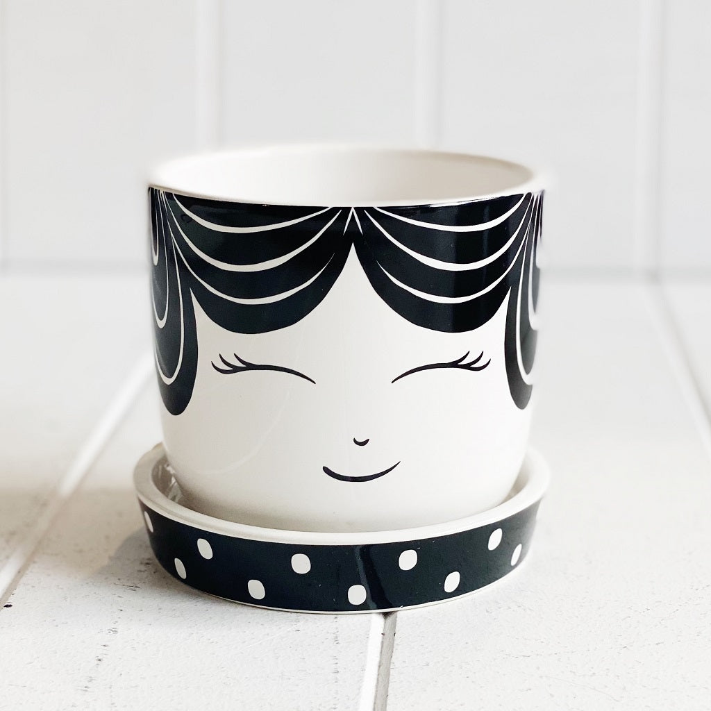 face planter pots australia Hipster Face Pots | Quirky Ceramic Character Planters & Decor