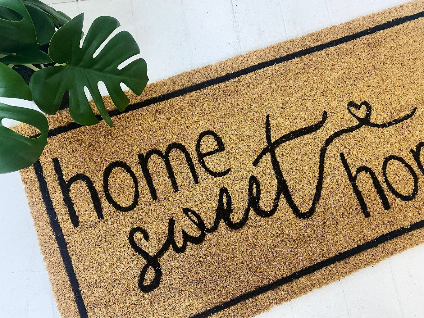 Our new Home Sweet Home Door Mat - Wide is perfect for large doorways and to create a welcome feel to your home before your guests even step foot inside. Made from Natural coir fibres. PVC backing. Extra wide design - 90x45x1.5cm.| Bliss Gifts & Homewares | Unit 8, 259 Princes Hwy Ulladulla | South Coast NSW | Online Retail Gift & Homeware Shopping | 0427795959, 44541523