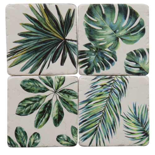 We love the mix of tropical green foliage in this Jungle Resin Coaster - Set of 4! Includes four different designs in each set. 10x10x1cm.| Bliss Gifts & Homewares | Unit 8, 259 Princes Hwy Ulladulla | South Coast NSW | Online Retail Gift & Homeware Shopping | 0427795959, 44541523