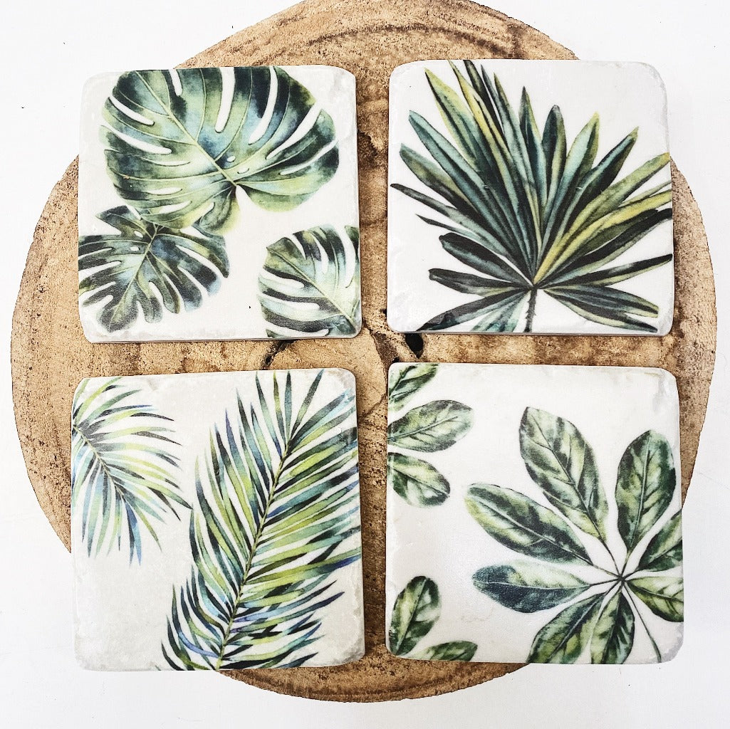 We love the mix of tropical green foliage in this Jungle Resin Coaster - Set of 4! Includes four different designs in each set. 10x10x1cm.| Bliss Gifts & Homewares | Unit 8, 259 Princes Hwy Ulladulla | South Coast NSW | Online Retail Gift & Homeware Shopping | 0427795959, 44541523