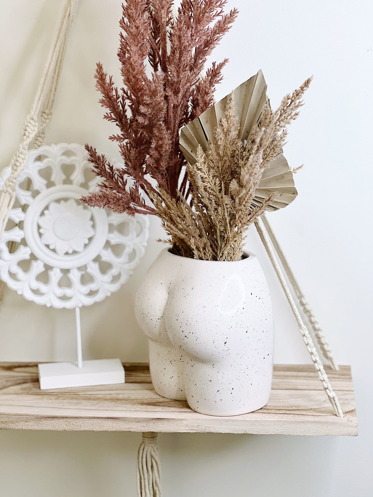 Embrace feminine curves and your love of greenery in your home or garden with our contemporary style Khloe Body Vase/Planter. Use as a pot or planter as it comes with a drainage hole and plug. 16.7x11.7x17cm. | Bliss Gifts &amp; Homewares | Unit 8, 259 Princes Hwy Ulladulla | South Coast NSW | Online Retail Gift &amp; Homeware Shopping | 0427795959, 44541523
