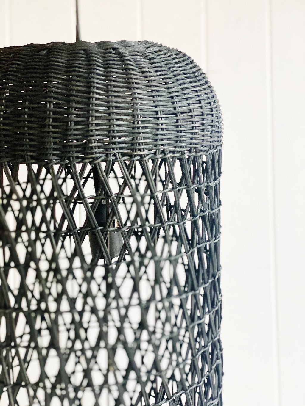 Add a contemporary look to your kitchen, bedroom, dining or living area with our beautiful Kudu Rattan Tube Lampshade in Black. Diameter: 31cm Height: 61cm.| Bliss Gifts &amp; Homewares | Unit 8, 259 Princes Hwy Ulladulla | South Coast NSW | Online Retail Gift &amp; Homeware Shopping | 0427795959, 44541523