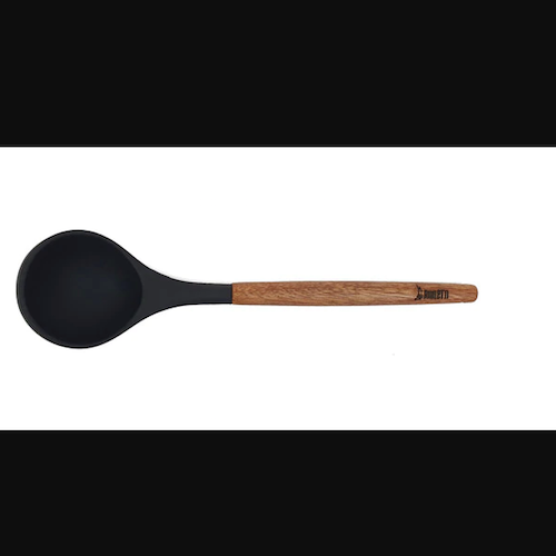 Bialetti St Clare Acacia Handle Silicone Ladle - Kitchen Utensils - black silicone head - heat resistant up to 500degrees - solid acacia handle |Bliss Gifts &amp; Homewares - Unit 8, 259 Princes Hwy Ulladulla - Shop Online &amp; In store - 0427795959, 44541523 - Australia wide shipping 