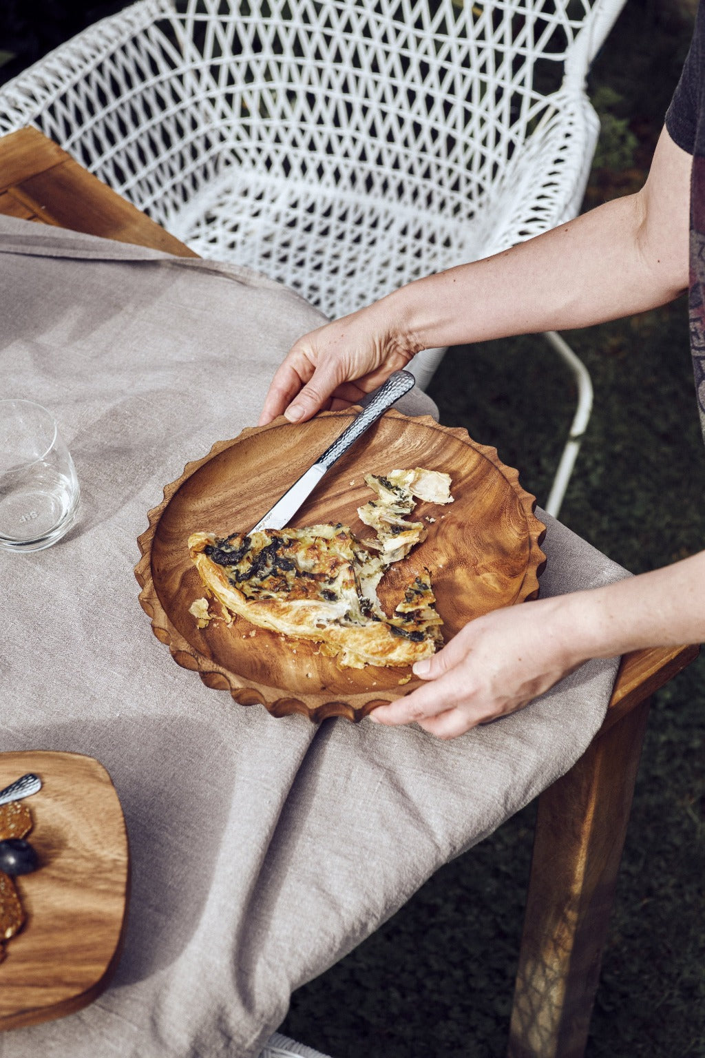 Effortlessly impress at any occasion with the Linden Platter by salt&amp;pepper. Accentuated by its organic shape and unique detailing, this 30cm platter has been expertly carved from a single block of acacia wood.| Bliss Gifts &amp; Homewares | Unit 8, 259 Princes Hwy Ulladulla | South Coast NSW | Online Retail Gift &amp; Homeware Shopping | 0427795959, 44541523