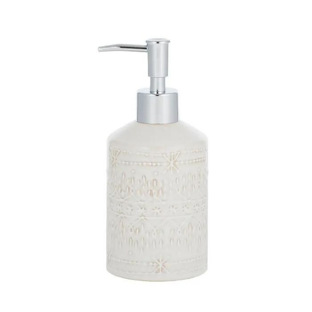 Update your bathroom with a great new stylish with Liberty Ceramic Soap Dispenser - Natural. This 7.5 x 11cm dispenser is made from a highly durable ceramic, and features a natural colour textured finish.| Bliss Gifts &amp; Homewares | Unit 8, 259 Princes Hwy Ulladulla | South Coast NSW | Online Retail Gift &amp; Homeware Shopping | 0427795959, 44541523