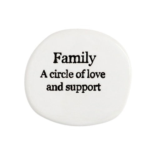 Make the journey of life even sweeter with our &quot;Family&quot; stamped ceramic magnet from the Life Magnet range. 5x5x0.5cm. Uniquely shaped. Unglazed verse. Shop online or instore. AfterPay available. Australia wide Shipping. | Bliss Gifts &amp; Homewares | Unit 8, 259 Princes Hwy Ulladulla | South Coast NSW | 0427795959, 44541523 