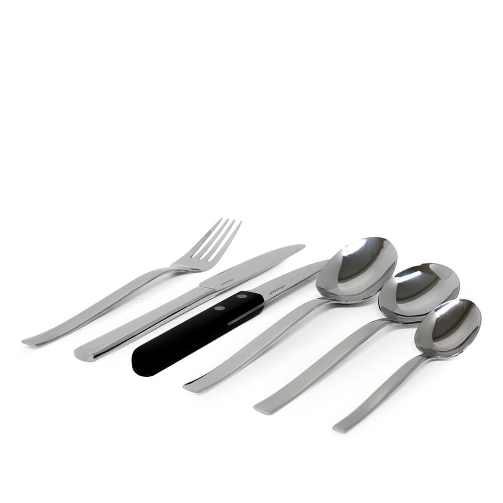 Steak. Chips. Three veg. It's hard to go past a classic. Pair you mid-week dinner with our Monaco 40 piece cutlery set with steak knives. Our set includes 8 table forks, 8 table knives, 8 tablespoons, 8 teaspoons and 8 steak knives with pom handles.| Bliss Gifts & Homewares | Unit 8, 259 Princes Hwy Ulladulla | South Coast NSW | Online Retail Gift & Homeware Shopping | 0427795959, 44541523