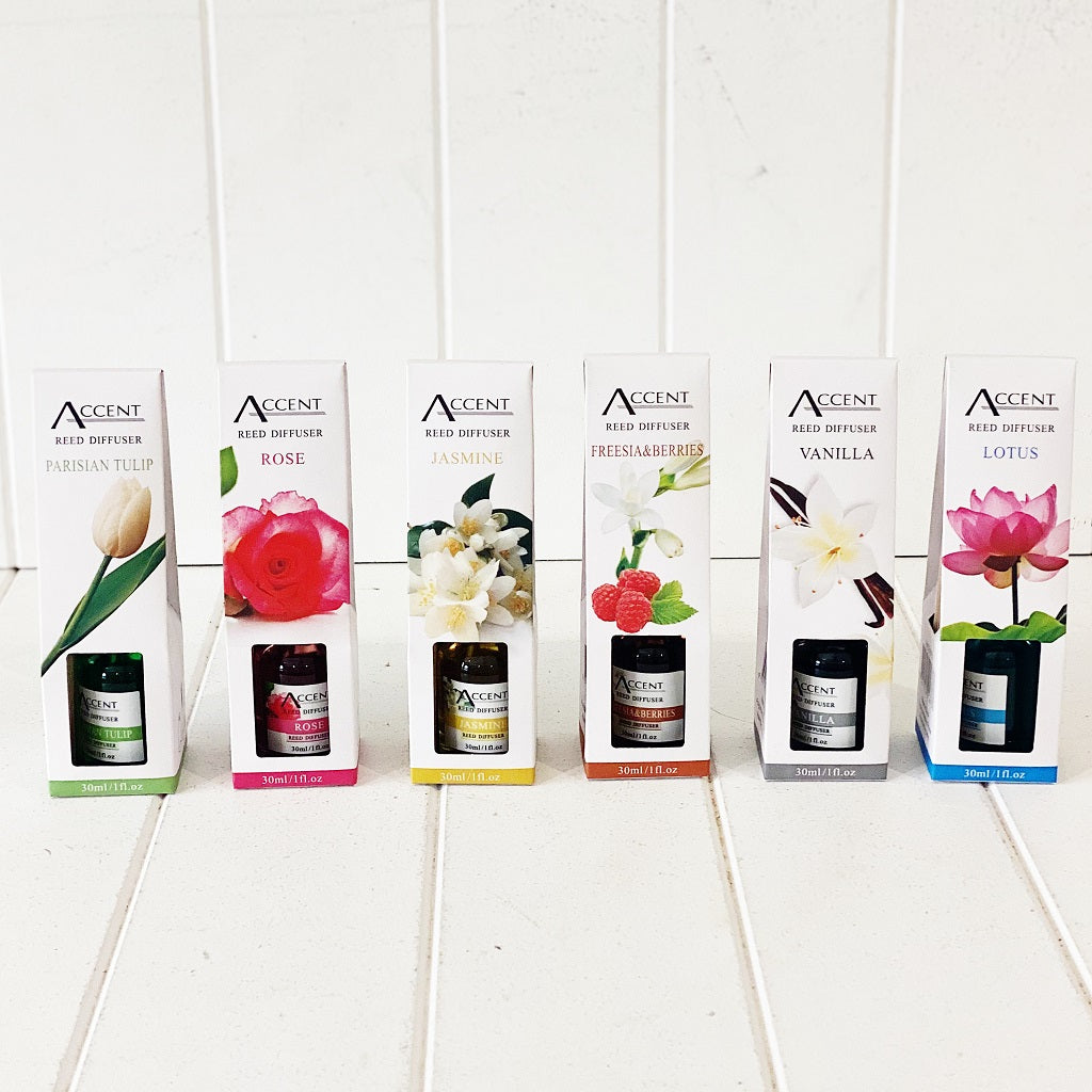 Scent your space and serenade your senses with our Mini Aromatic Reed Diffusers 30ml available in 6 different scents. Fresh fragrances that don't just smell amazing, but are beautifully-balanced to make an inviting impression without being overpowering.| Bliss Gifts & Homewares | Unit 8, 259 Princes Hwy Ulladulla | South Coast NSW | Online Retail Gift & Homeware Shopping | 0427795959, 44541523