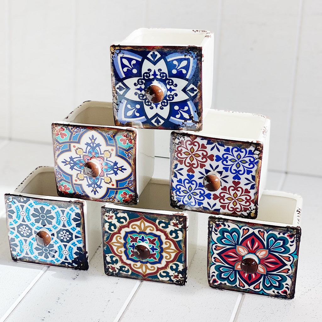Unique Moroccan Pot Set | Drawer Design | Indoor Plants