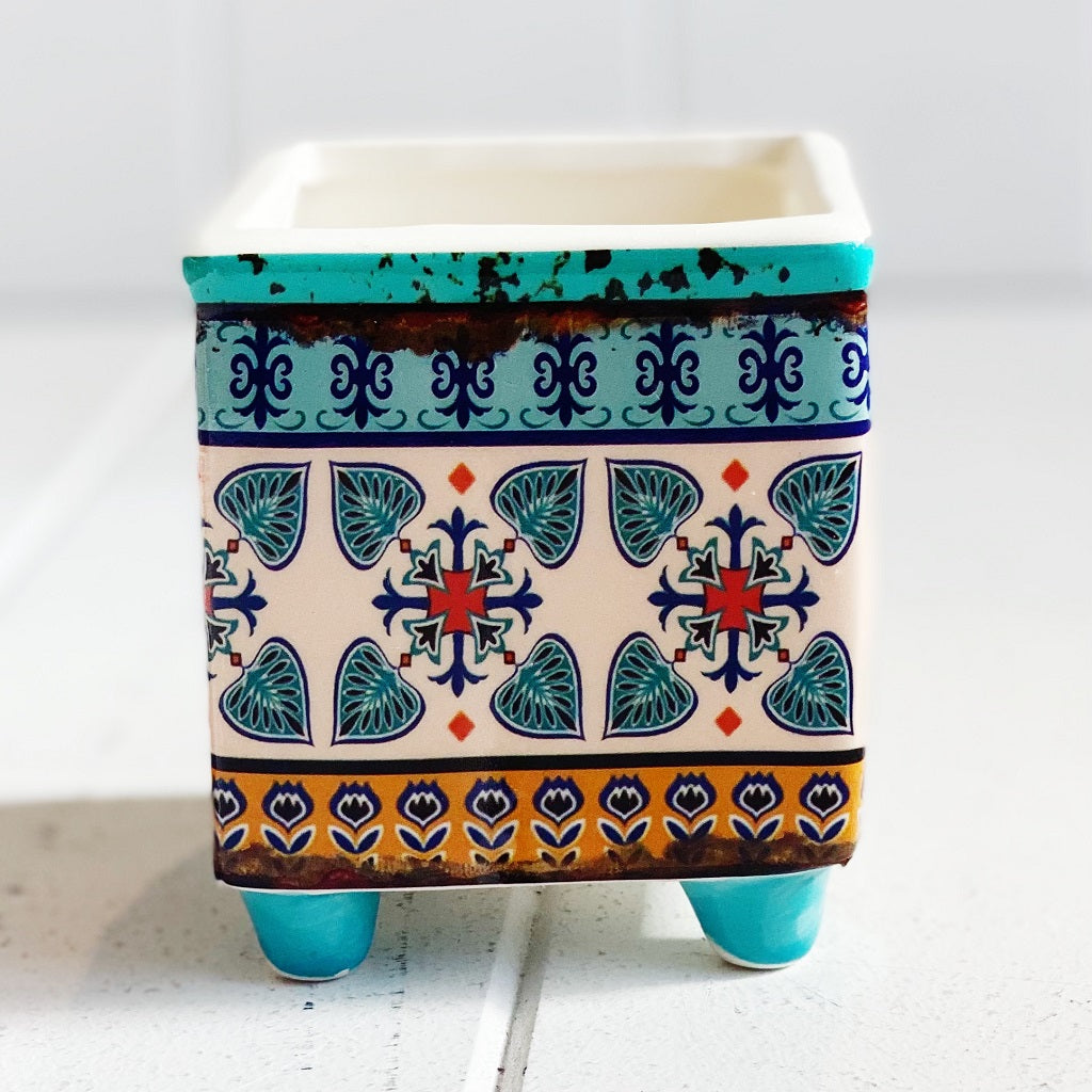 Moroccan Style Small Pot | Elevated Planter
