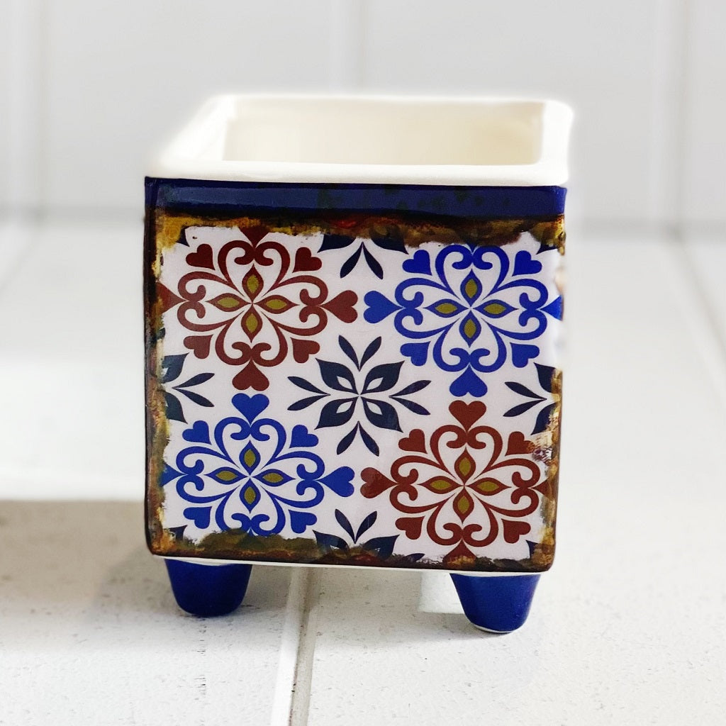 Decorative Small Pot with Legs | Moroccan Design | Indoor Planter