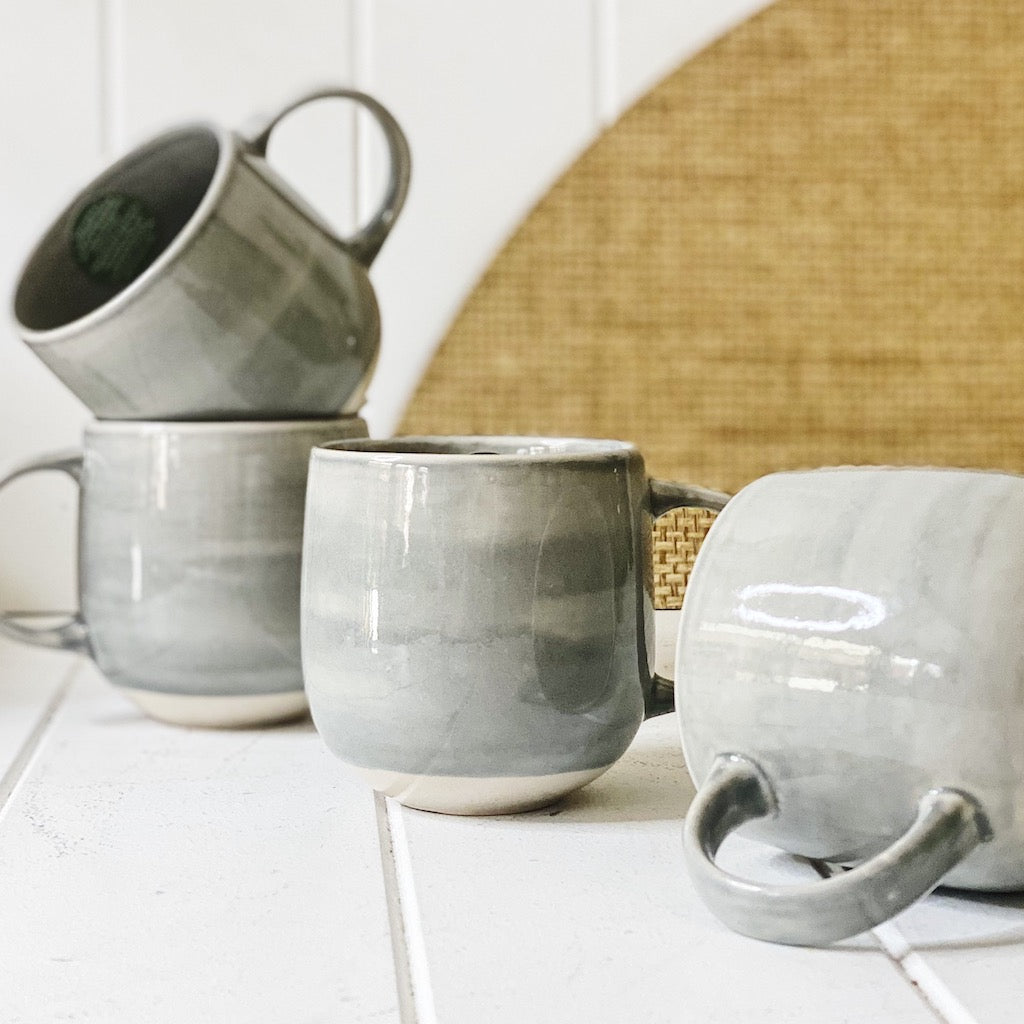 Enjoy the daily ritual of drinking tea and coffee with your own stoneware NAOKO Mug in Powder Blue 380ml.| Bliss Gifts &amp; Homewares | Unit 8, 259 Princes Hwy Ulladulla | South Coast NSW | Online Retail Gift &amp; Homeware Shopping | 0427795959, 44541523