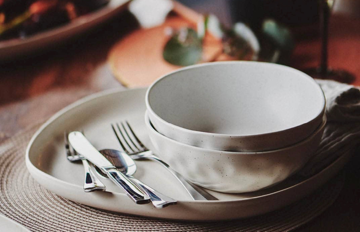 Live a life less ordinary and bring the extraordinary to dinner with our Napier dinner set. With fun, organic shapes and subtly dimpled texture, our stoneware Napier dinner set in the colour natural turns everyday dining into something special.| Bliss Gifts &amp; Homewares | Unit 8, 259 Princes Hwy Ulladulla | South Coast NSW | Online Retail Gift &amp; Homeware Shopping | 0427795959, 44541523