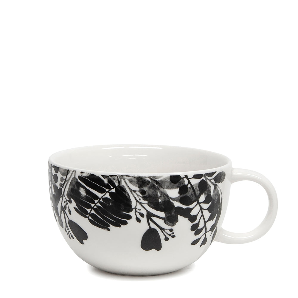 Designed to create a sophisticated affair is this NERI breakfast cup from Salt&Pepper. Inspired by walks through sunlit forests, this lightweight and fine-bodied 400ml cup features delicate silhouettes of leaves and foliage, creating an elegant yet modern effect.| Bliss Gifts & Homewares | Unit 8, 259 Princes Hwy Ulladulla | South Coast NSW | Online Retail Gift & Homeware Shopping | 0427795959, 44541523