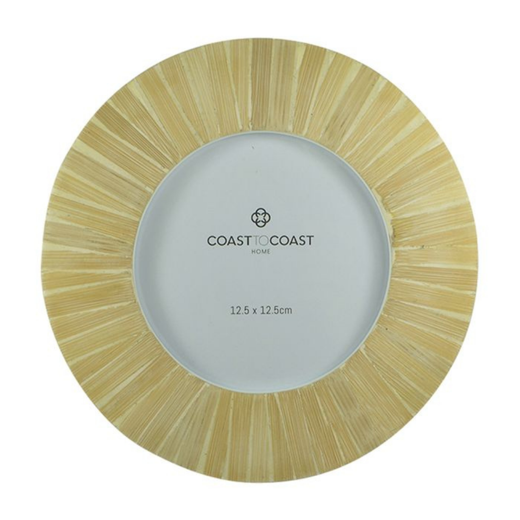 Relive your favourite memories by displaying them in our Nadi Bamboo Round Photo Frame. With the latest natural styling these elegant piece will add the personal layer to your space. 25cm diameter. Fits photo - 12.5 x 12.5cm.| Bliss Gifts & Homewares | Unit 8, 259 Princes Hwy Ulladulla | South Coast NSW | Online Retail Gift & Homeware Shopping | 0427795959, 44541523