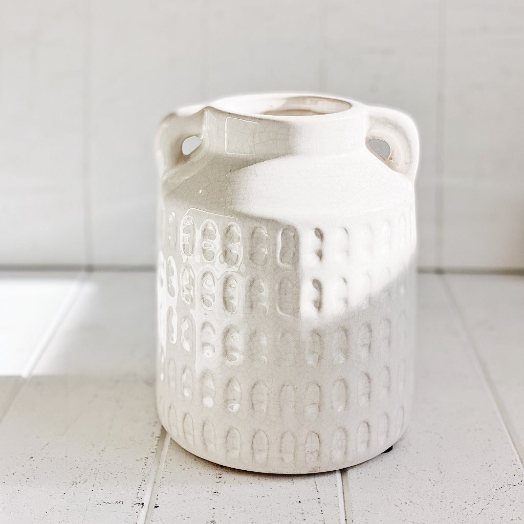 For a beautiful contemporary feel, our Nadine Ceramic Vase will do just that. With its natural colours and textures, it&#39;s perfect for your indoor living space. 15.5 x 14.5 x 19.5 cm. Ceramic.| Bliss Gifts &amp; Homewares | Unit 8, 259 Princes Hwy Ulladulla | South Coast NSW | Online Retail Gift &amp; Homeware Shopping | 0427795959, 44541523