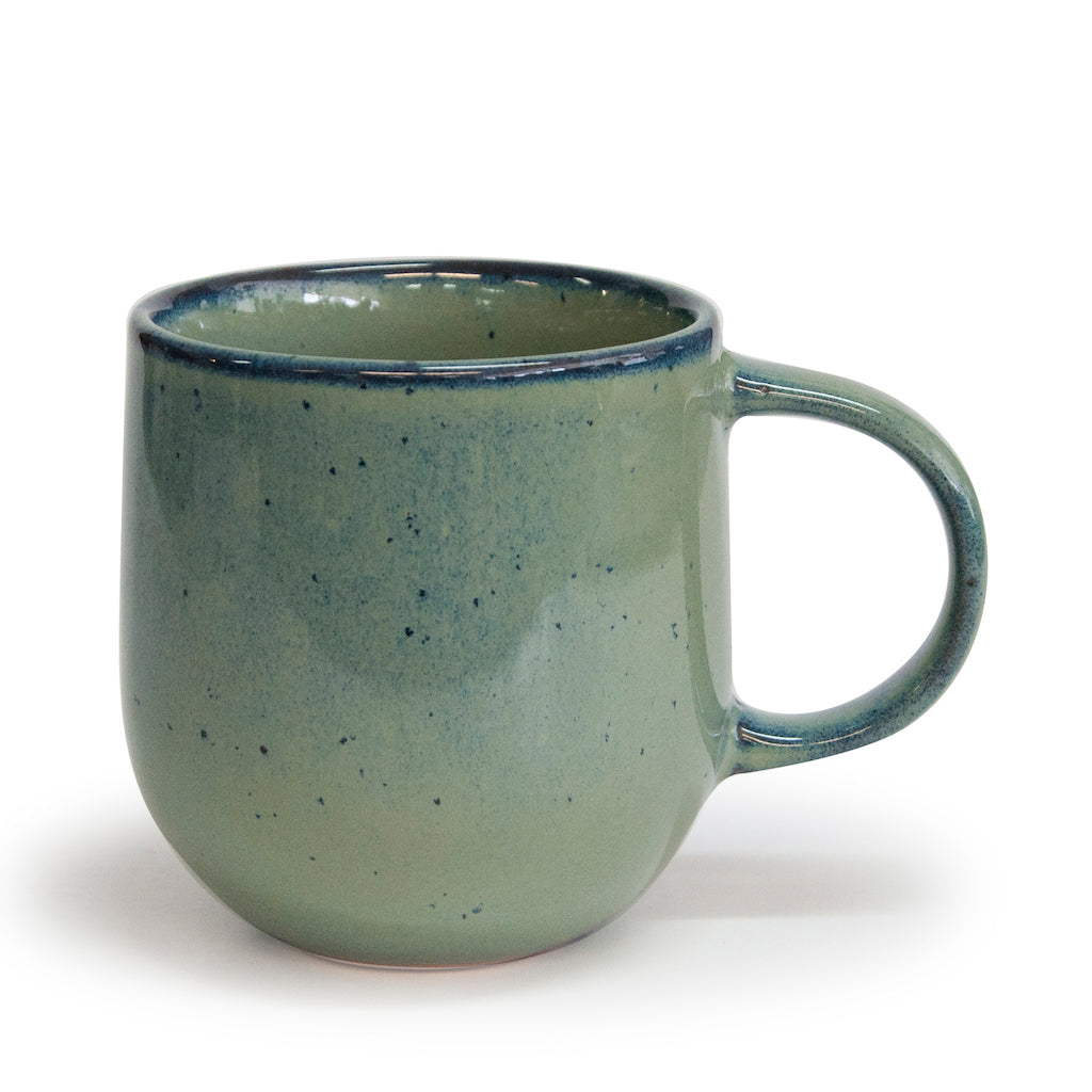 Naoko Pistachio Mug, ceramic coffee cup for stylish home decor.