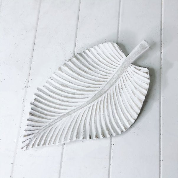 Our gorgeous Nara Leaf Decor Tray feature a unique textured look and will compliment any space. The perfect centrepiece for your coffee table or to display items like decor items or jewellery but the options are endless. Made from MDF. 35cm. | Bliss Gifts &amp; Homewares | Unit 8, 259 Princes Hwy Ulladulla | South Coast NSW | Online Retail Gift &amp; Homeware Shopping | 0427795959, 44541523