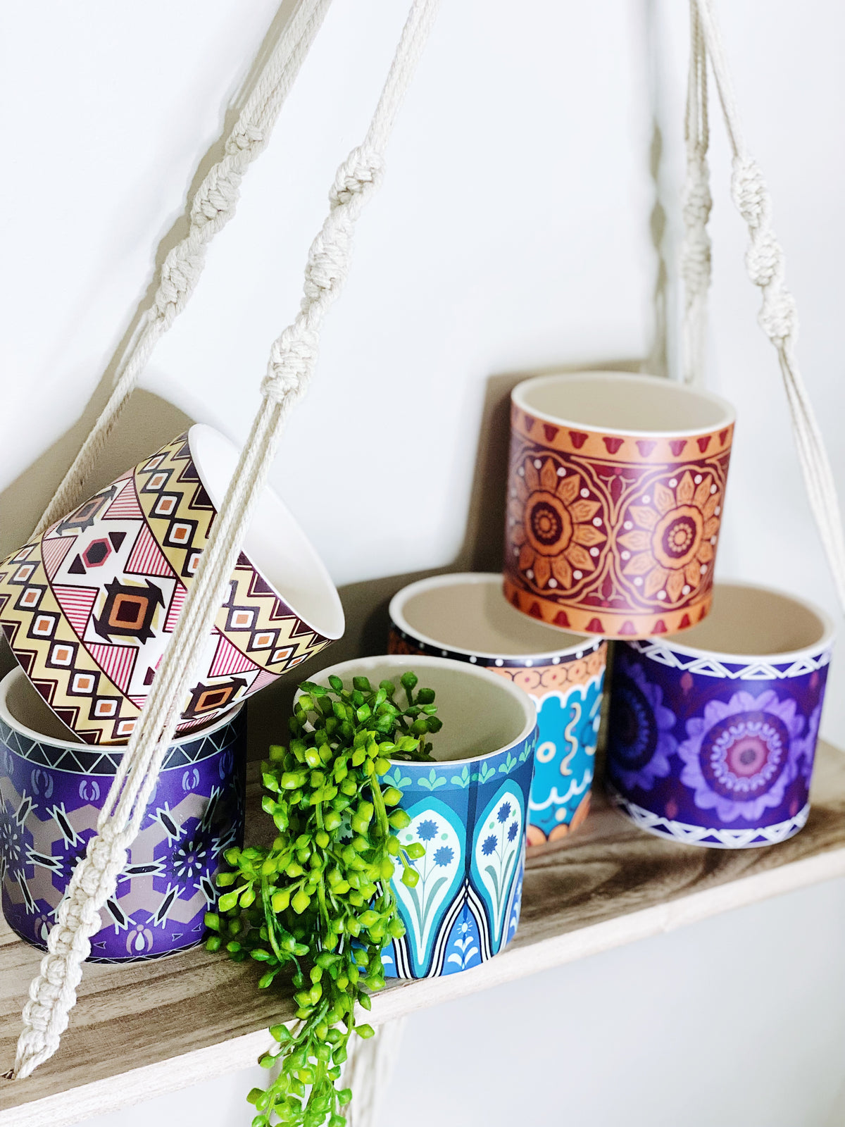 Our gorgeous Medium Nyla Pots create a unique style with bold shapes and bright shades of blues, reds and browns - Drainage hole and plug perfect for indoor and outdoor use - Available in 6 styles Measures: 10x10x10cm - Ceramic | Bliss Gifts &amp; Homewares | Unit 8, 259 Princes Hwy Ulladulla | South Coast NSW | Online Retail Gift &amp; Homeware Shopping | 0427795959, 44541523