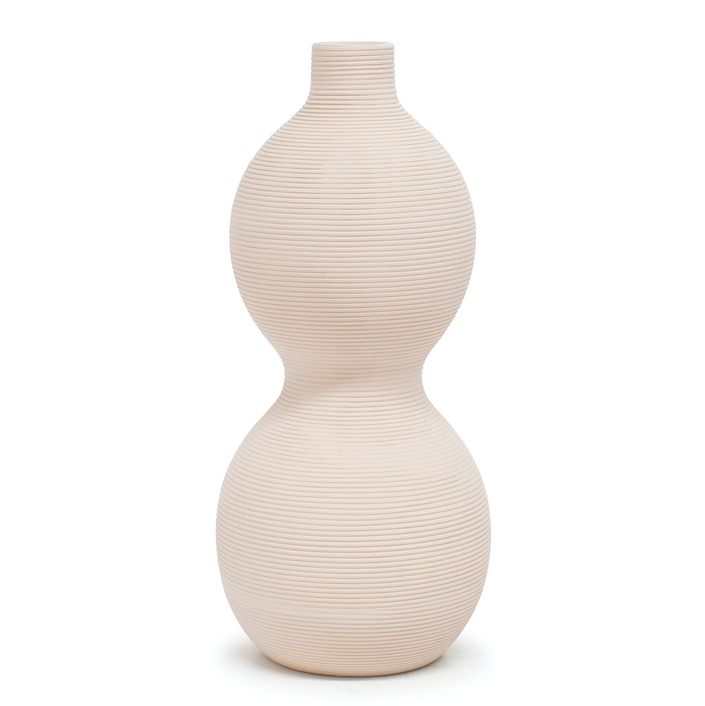 Epitomising minimal design and a modern aesthetic, the Orga Vase Snow - 27cm is the ideal complement to the flowers, branches and leaves it may hold. Part of Salt&amp;Pepper&#39;s Gallery collection, this vase features a modern shape with a textured rib surface.  | Bliss Gifts &amp; Homewares | Unit 8, 259 Princes Hwy Ulladulla | South Coast NSW | Online Retail Gift &amp; Homeware Shopping | 0427795959, 44541523