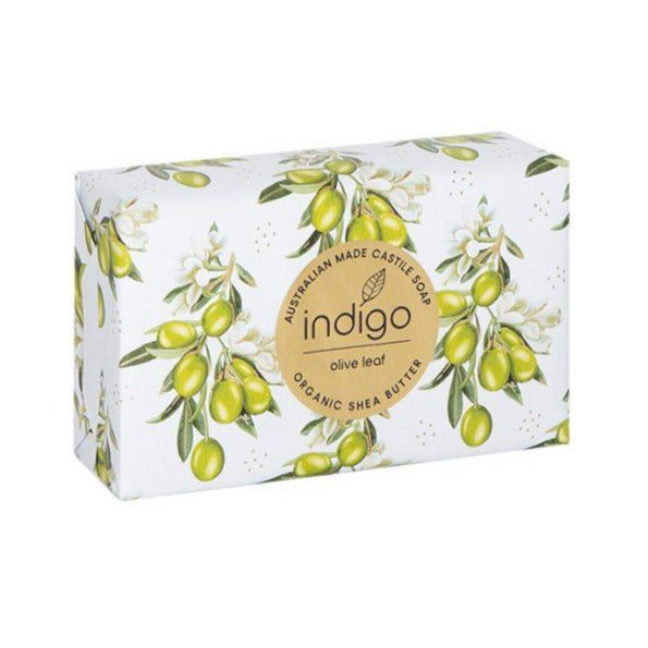  Organic Shea Butter Soap in Olive in Olive Leaf - Our beautifully perfumed French Triple Milled body bar soaps are made in Australia with Certified Organic Shea Butter. 200 grams. Organic Shea Butter. Proudly Australian made.| Bliss Gifts &amp; Homewares | Unit 8, 259 Princes Hwy Ulladulla | South Coast NSW | Online Retail Gift &amp; Homeware Shopping | 0427795959, 44541523